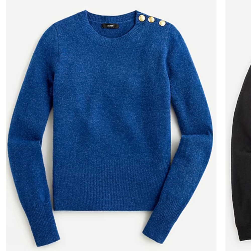 Jcrew Crew Neck Blue Sweater